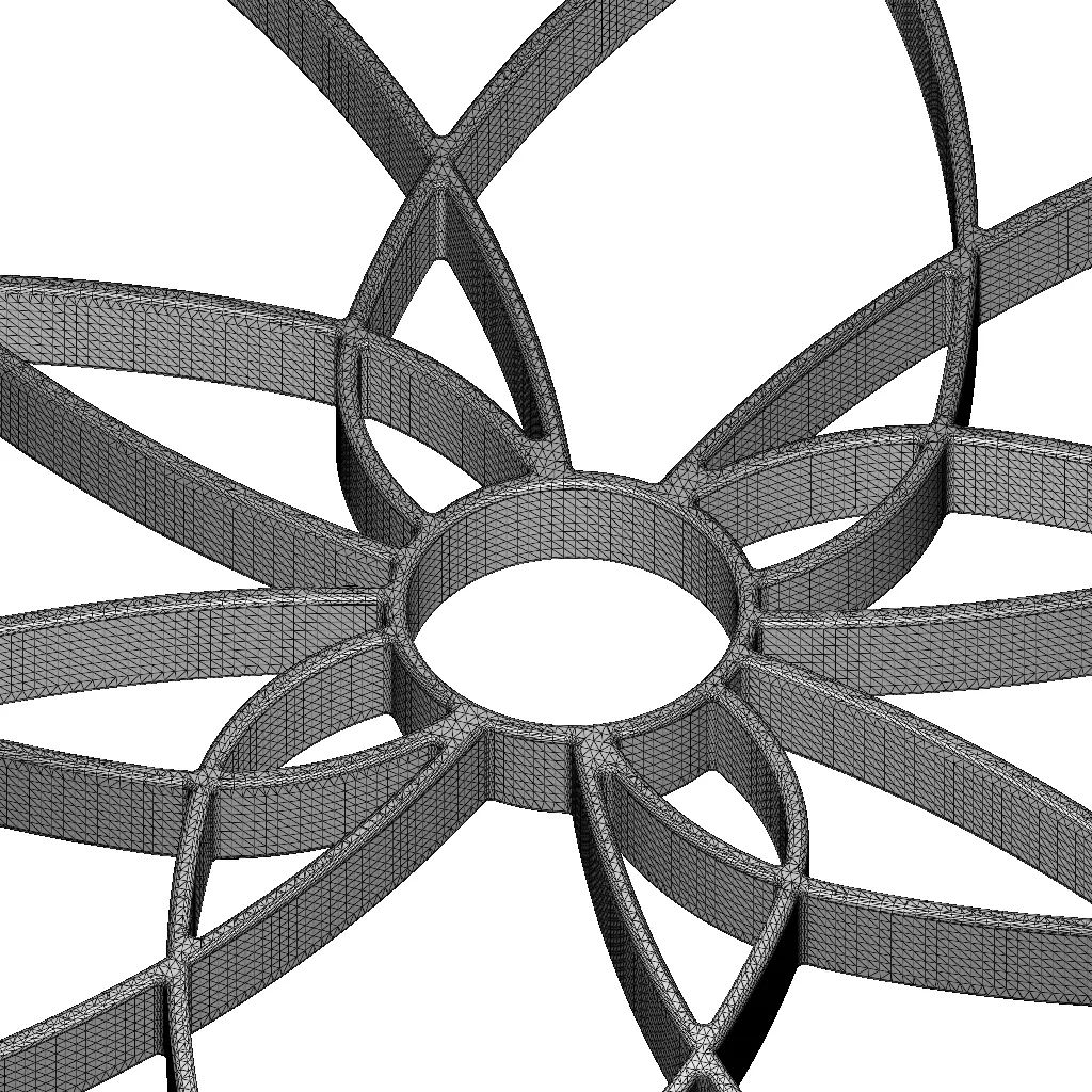 Rusty Gorgeous Window Grill 3D model_7