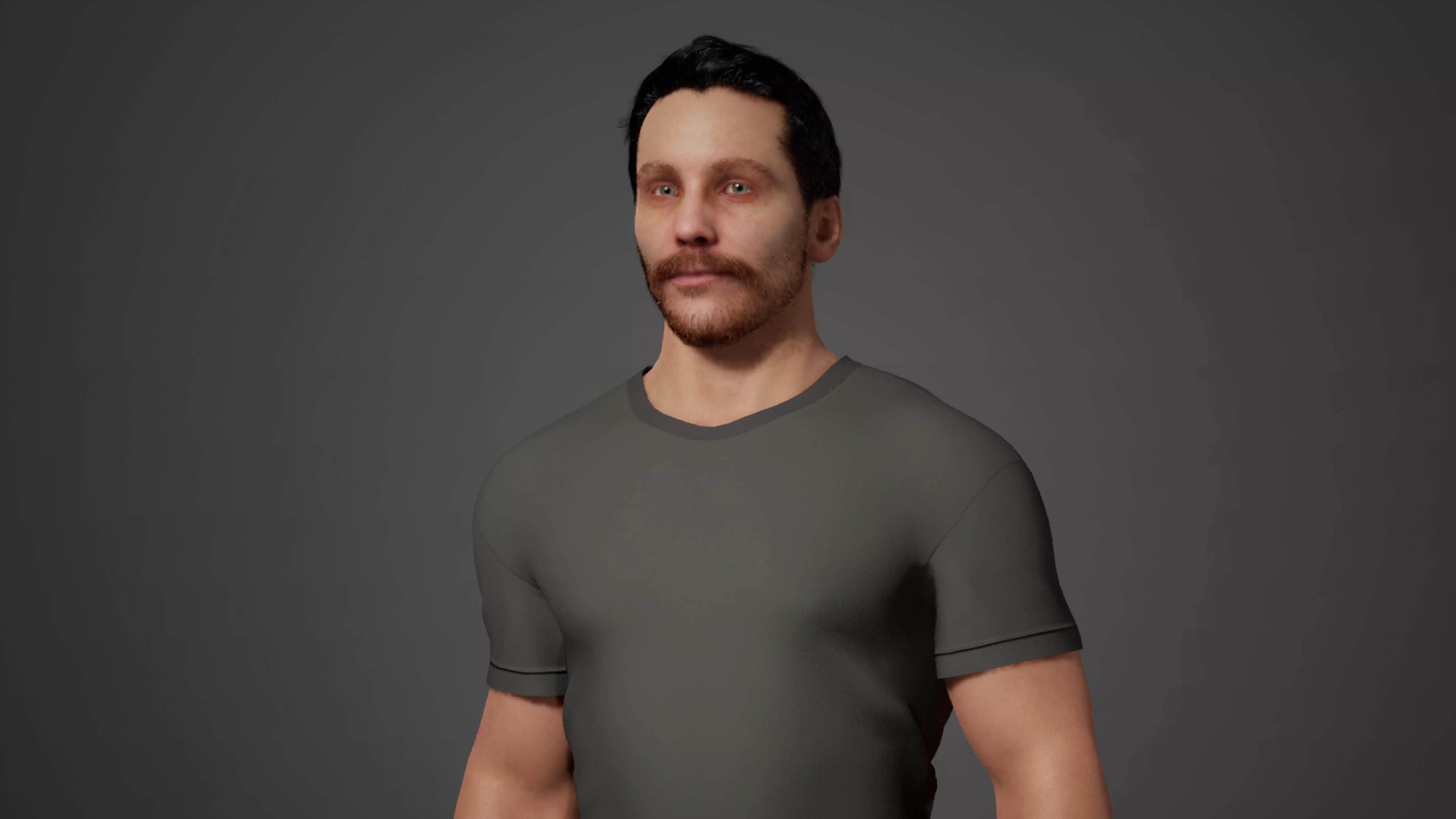 Christian Bale MetaHuman Low-poly 3D model_1
