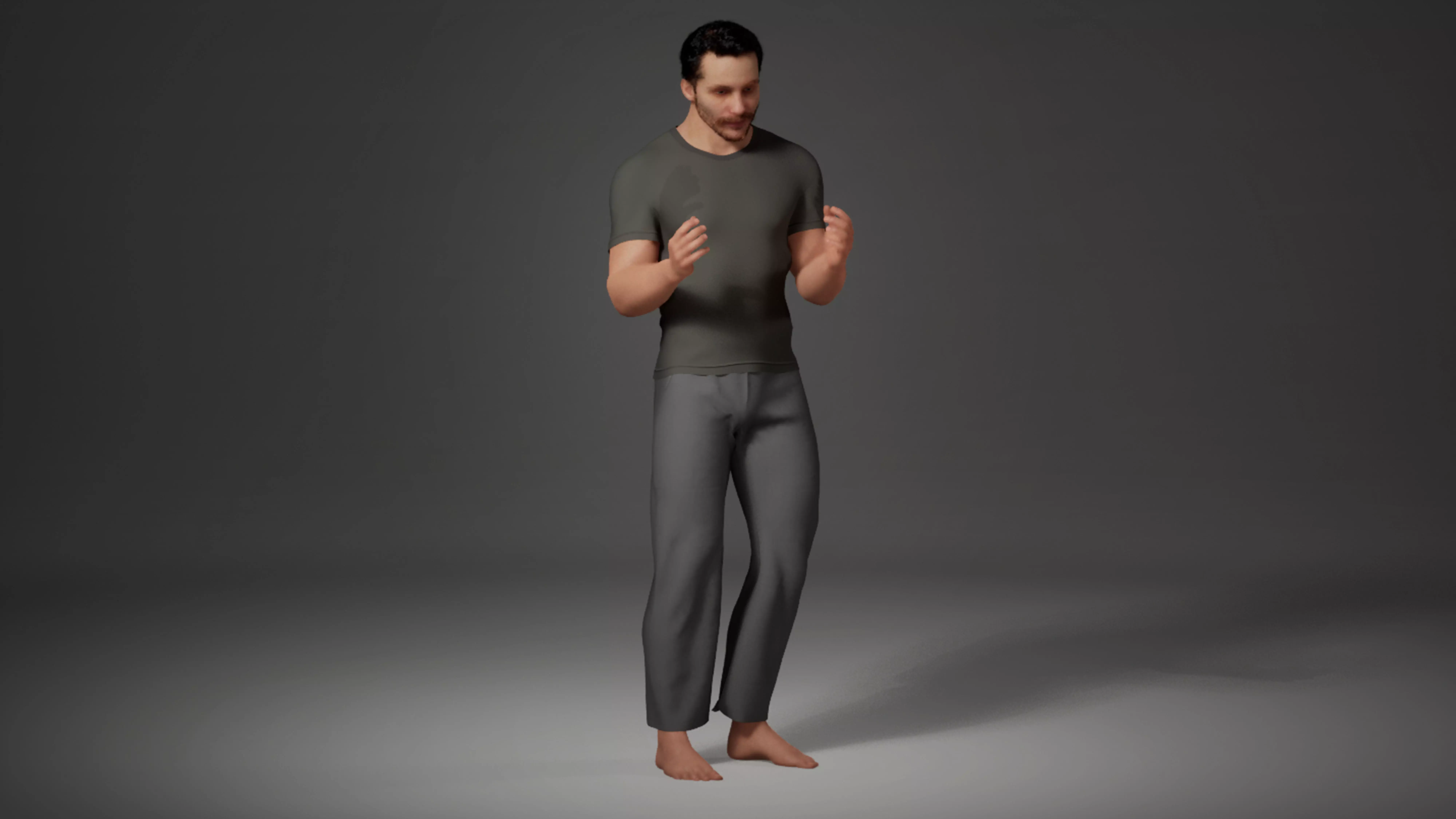 Christian Bale MetaHuman Low-poly 3D model_4