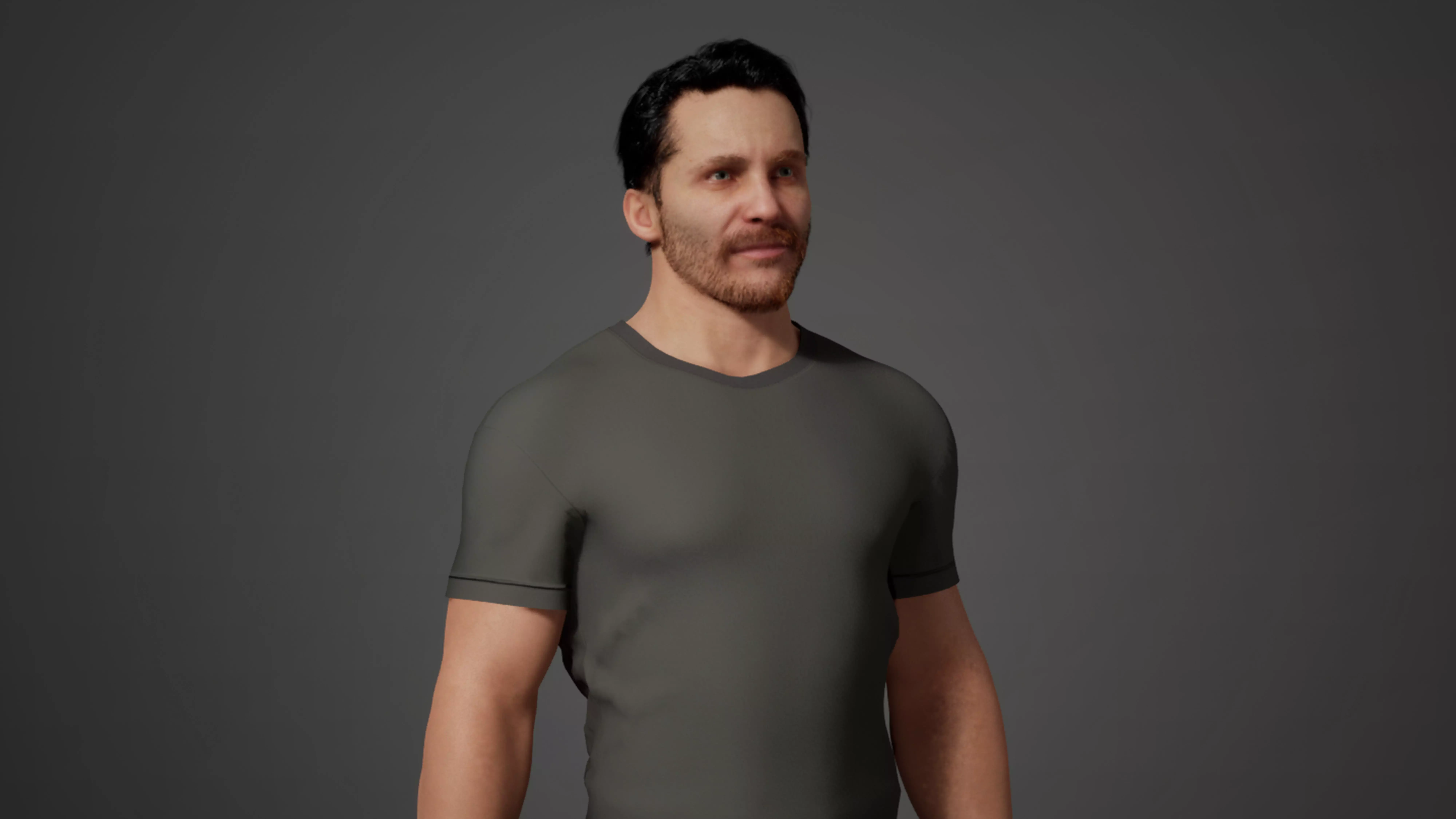 Christian Bale MetaHuman Low-poly 3D model_2
