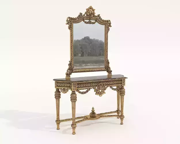 Classic European Style Console Table 22