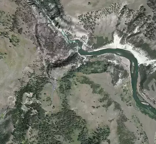 Yellowstone Tower Falls and Creek 3D model
