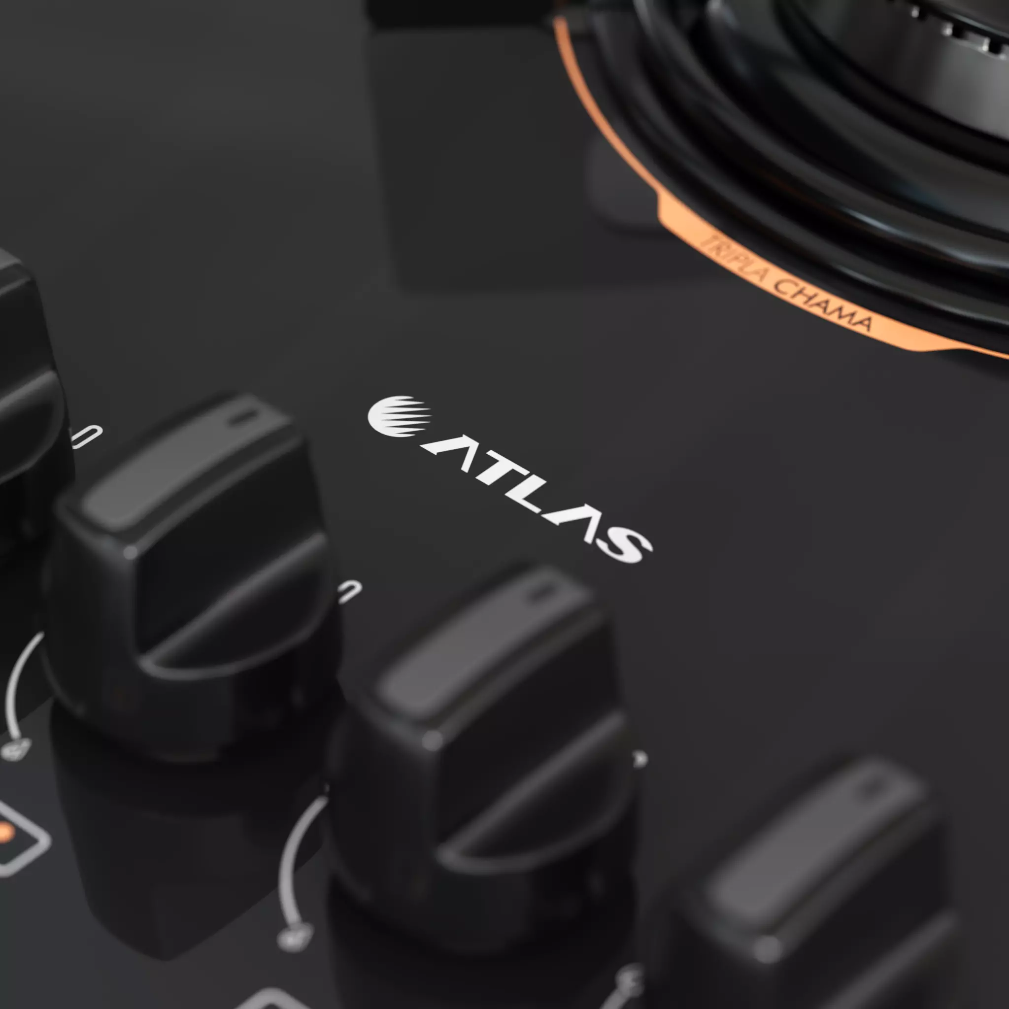 Cooktop Atlas Utop Set 2-4-5 Burners - Gas Hobs Collection 3D model_10