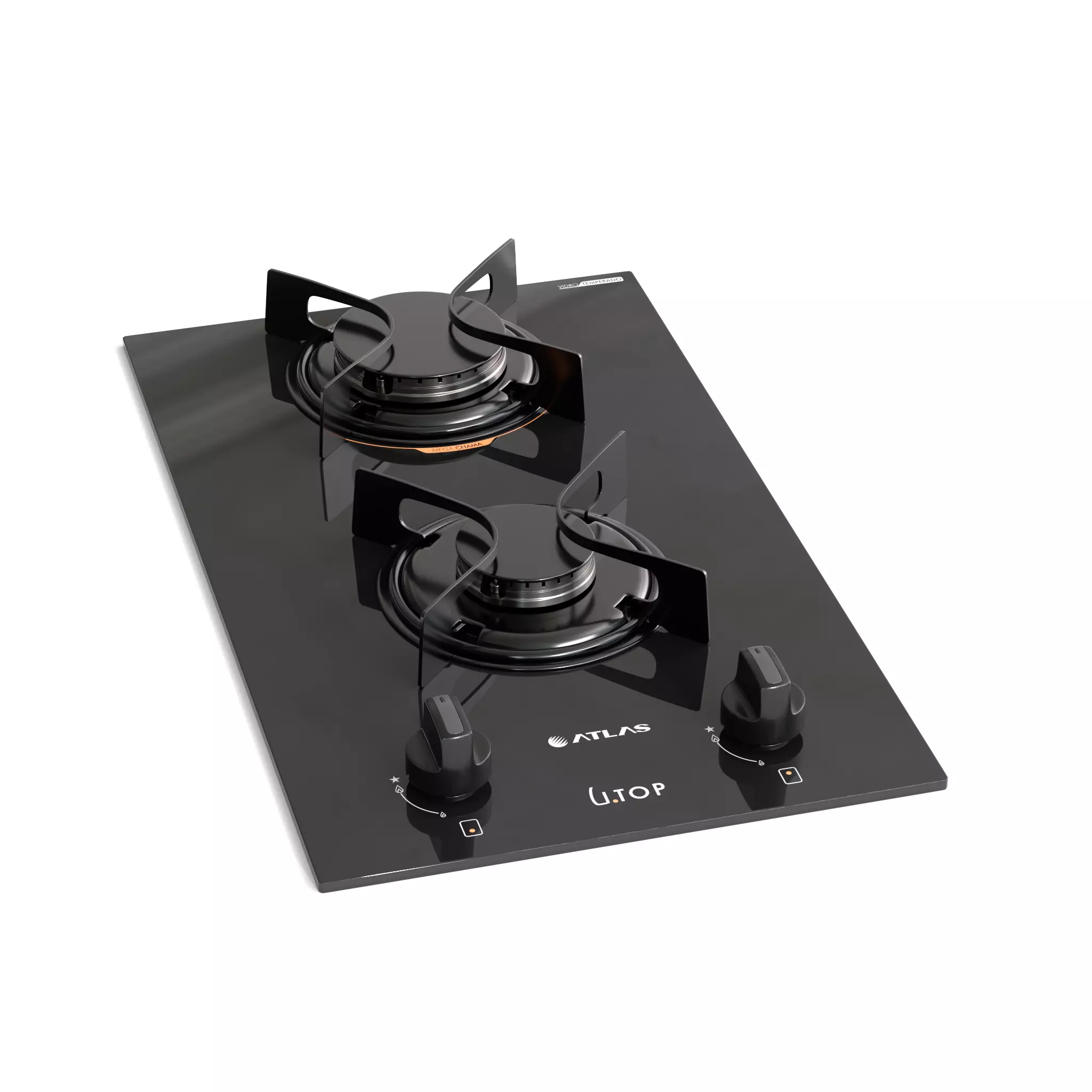 Cooktop Atlas Utop Set 2-4-5 Burners - Gas Hobs Collection 3D model_1