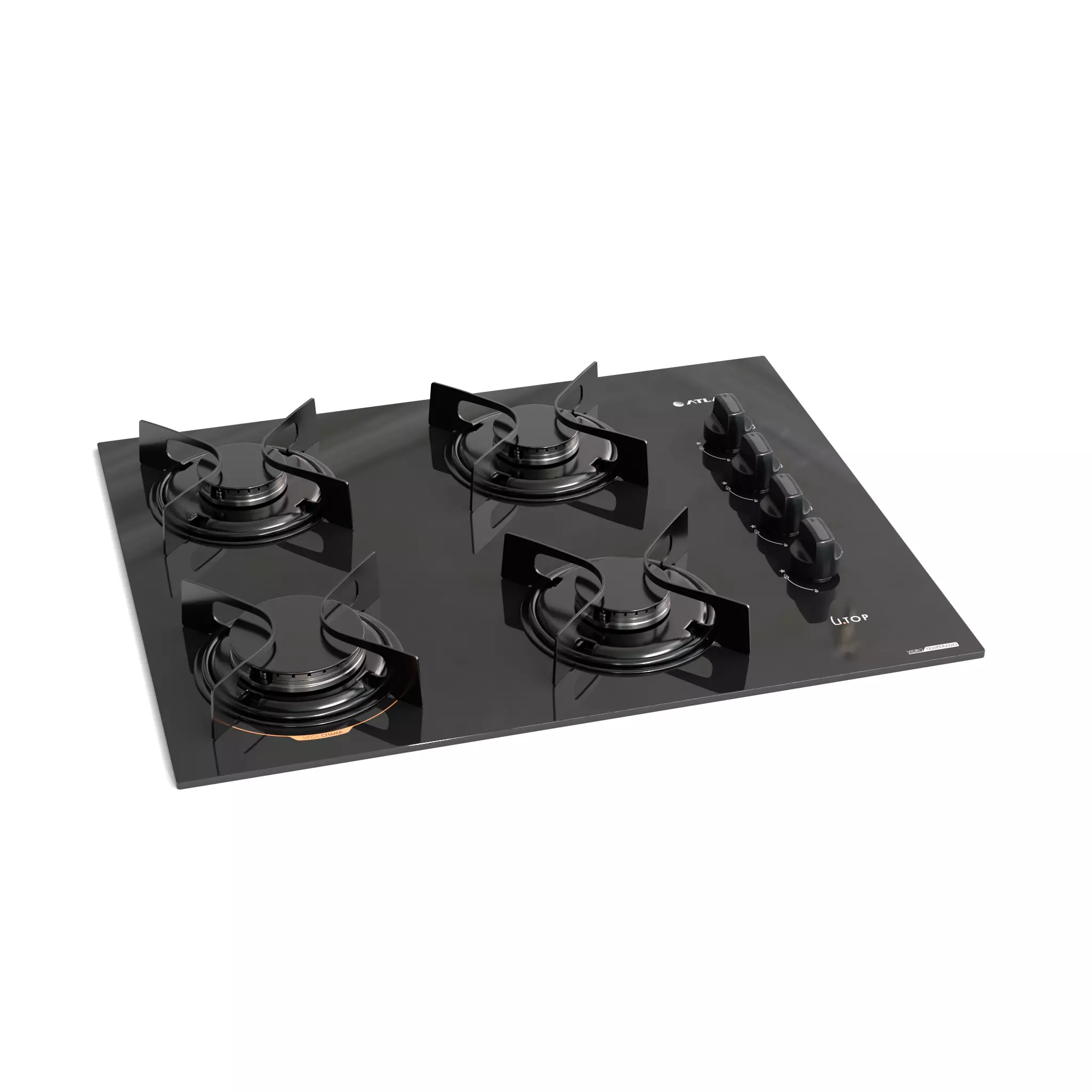 Cooktop Atlas Utop Set 2-4-5 Burners - Gas Hobs Collection 3D model_4
