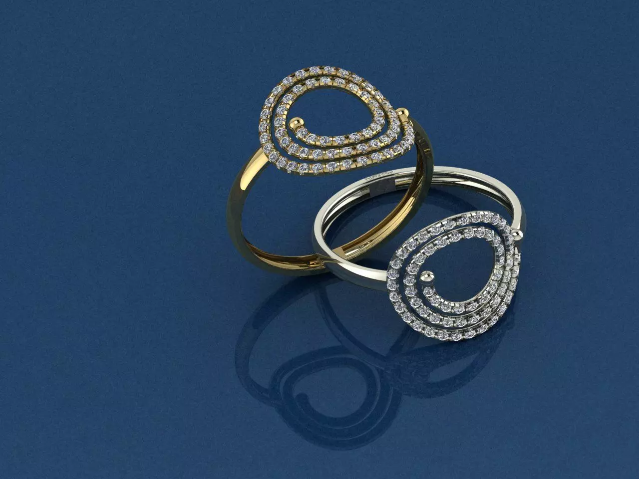 rings 3D print model