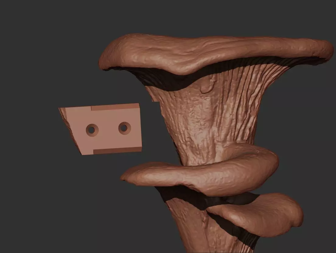 Mushroom Wall Art 3D print model_7