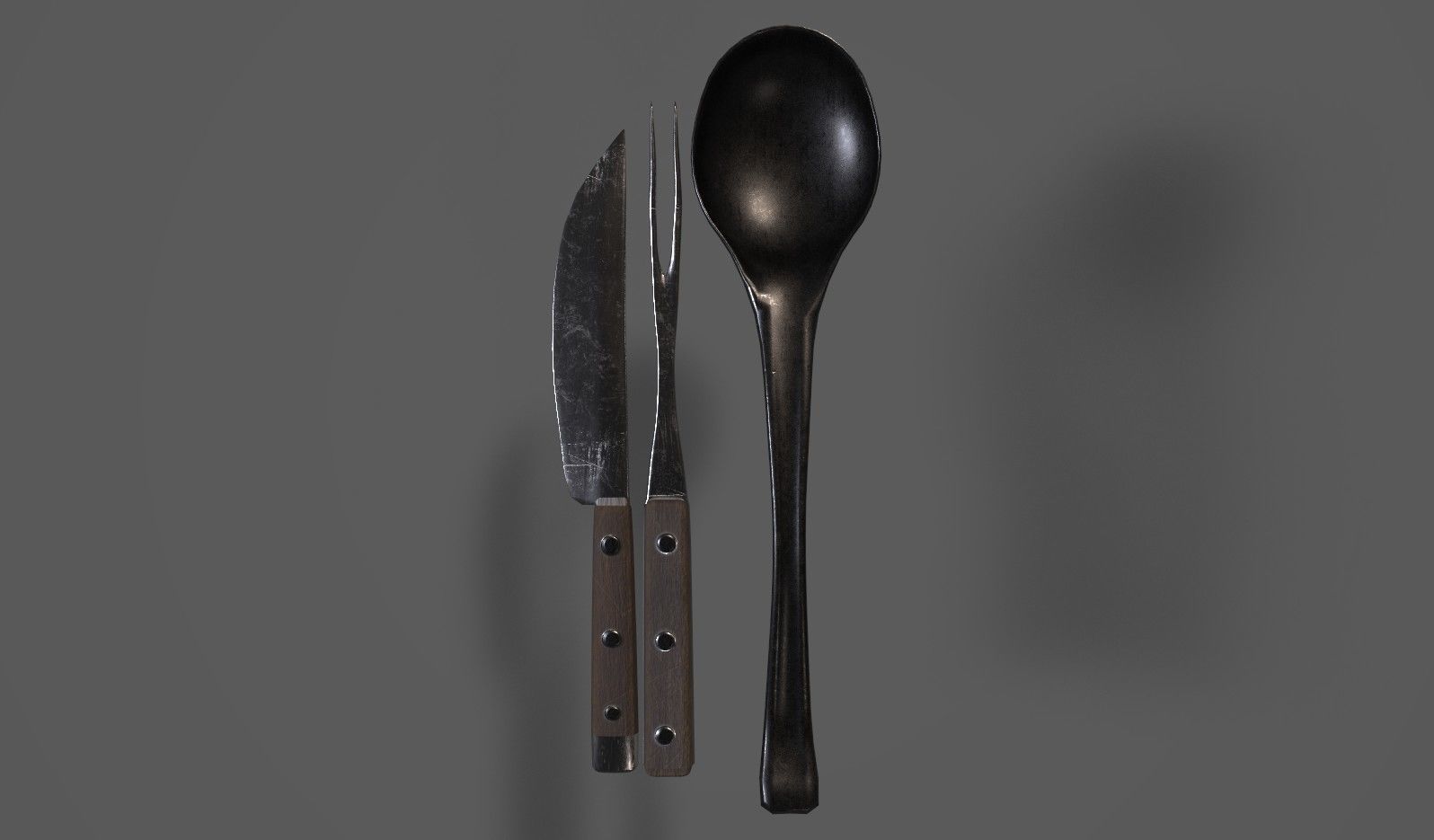 Medieval Table Setting  3D model_9