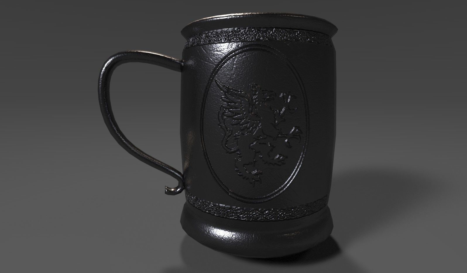 Medieval Table Setting  3D model_3