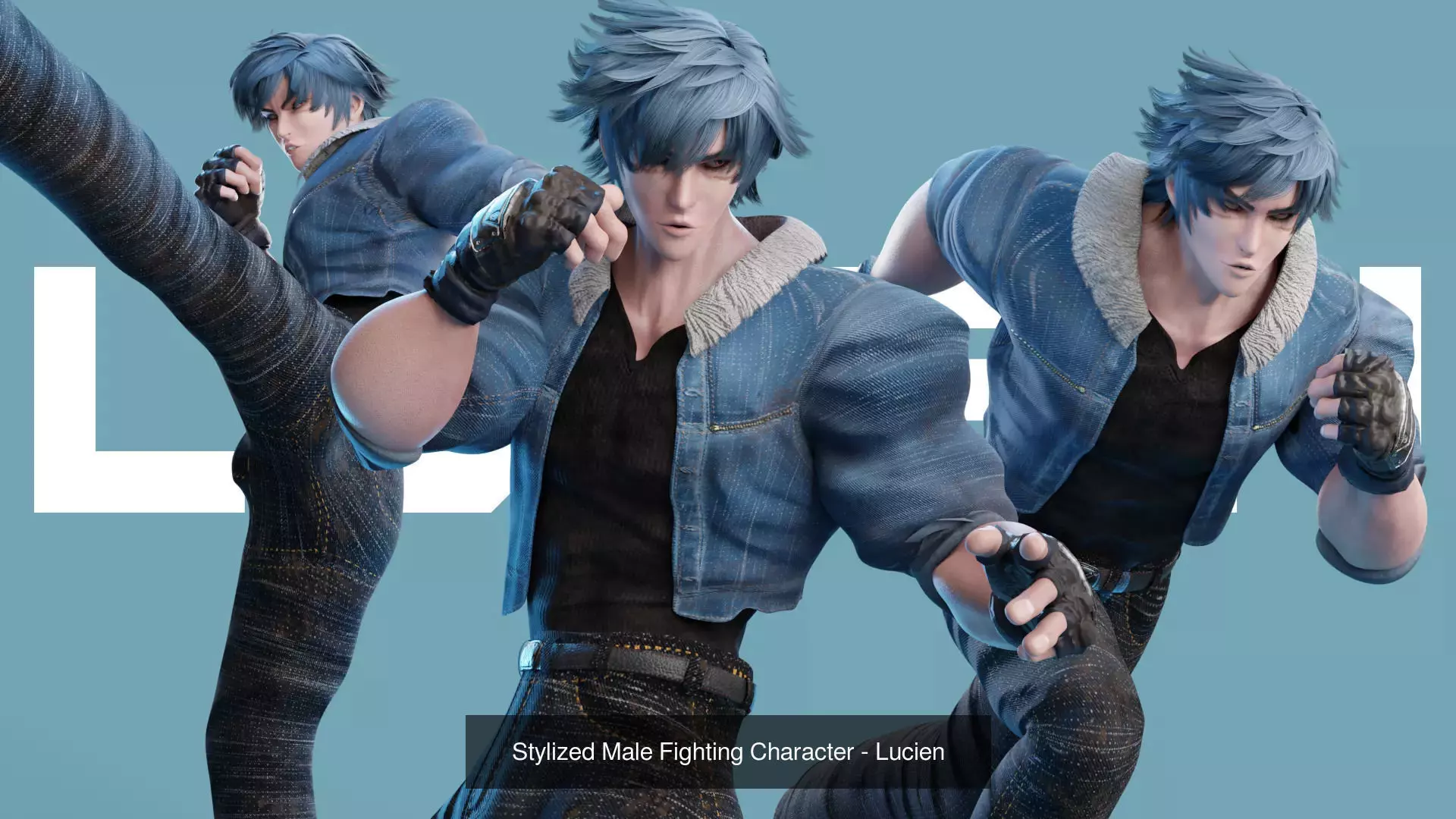 STYLIZED FIGHTING GAME CHARACTERS - BUNDLE EDITION 3D Model Collection_4