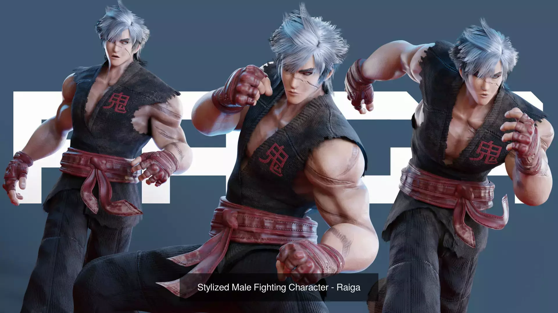 STYLIZED FIGHTING GAME CHARACTERS - BUNDLE EDITION 3D Model Collection_2