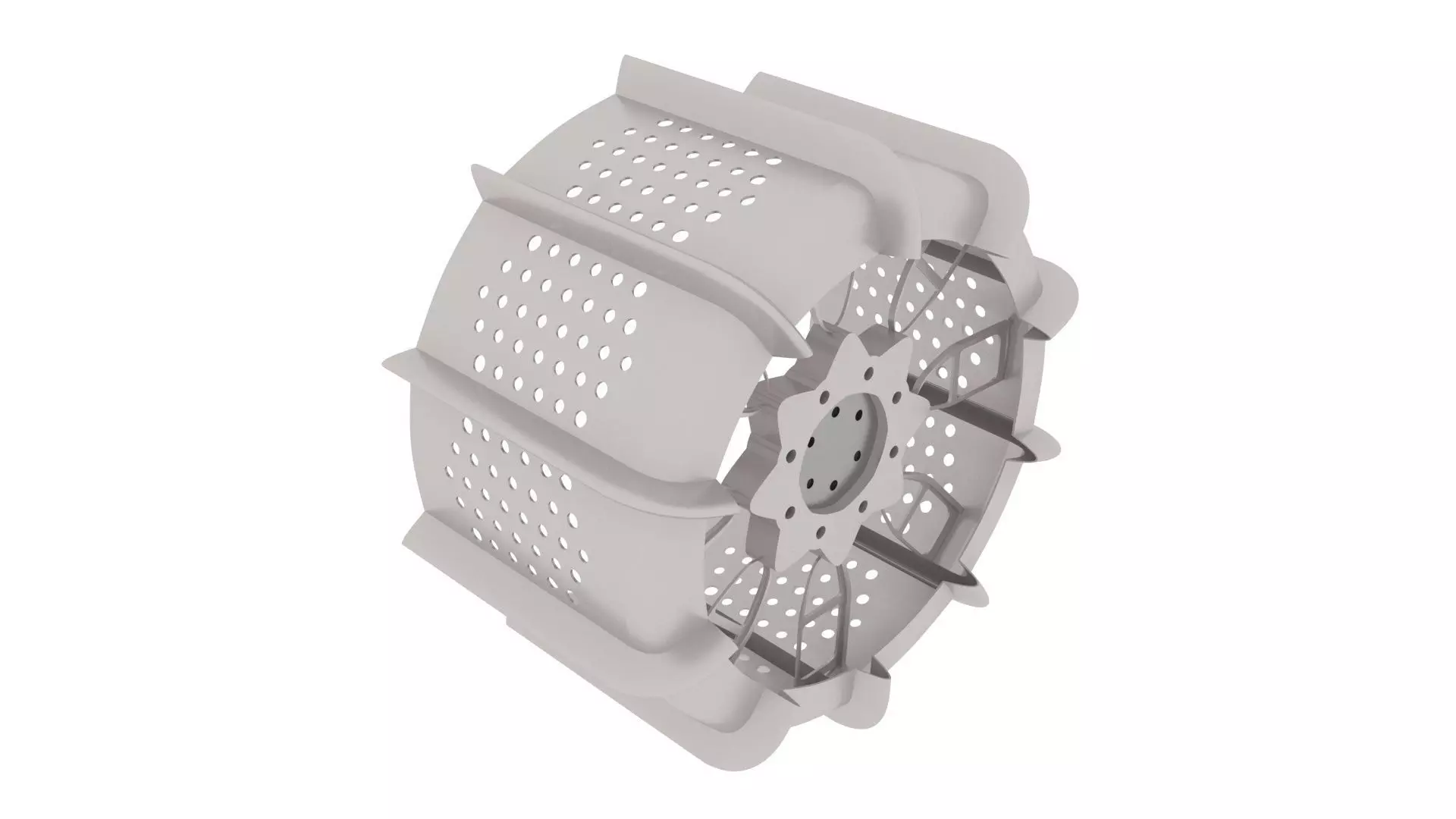 Moon Robot Tire 3D model_9