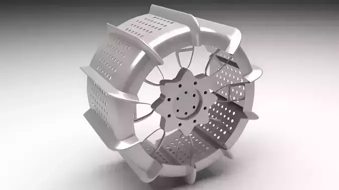 Moon Robot Tire 3D model