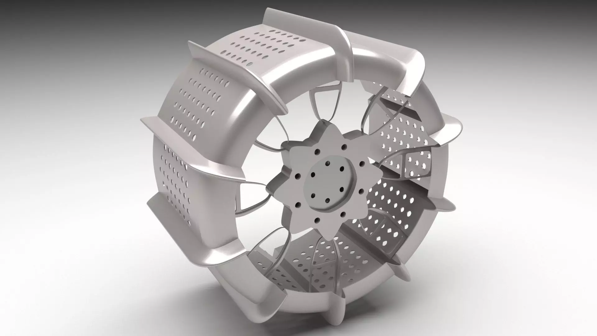 Moon Robot Tire 3D model_0