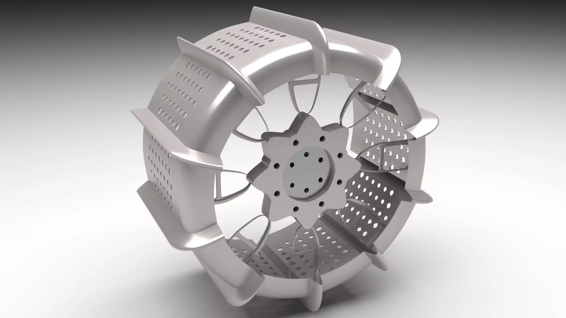 Moon Robot Tire 3D model_6