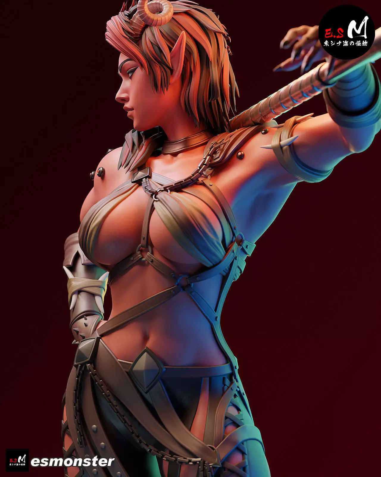 Karlach character by ES Monster 3D print model_24