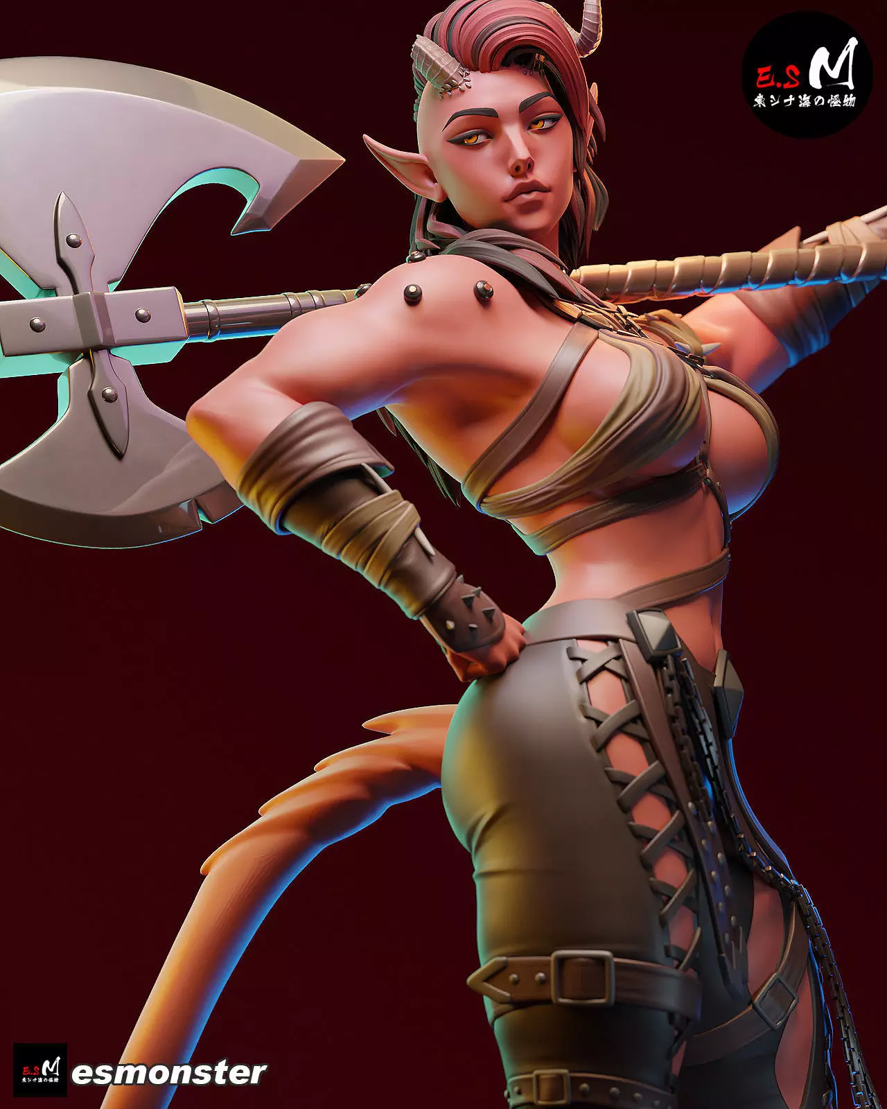 Karlach character by ES Monster 3D print model_28