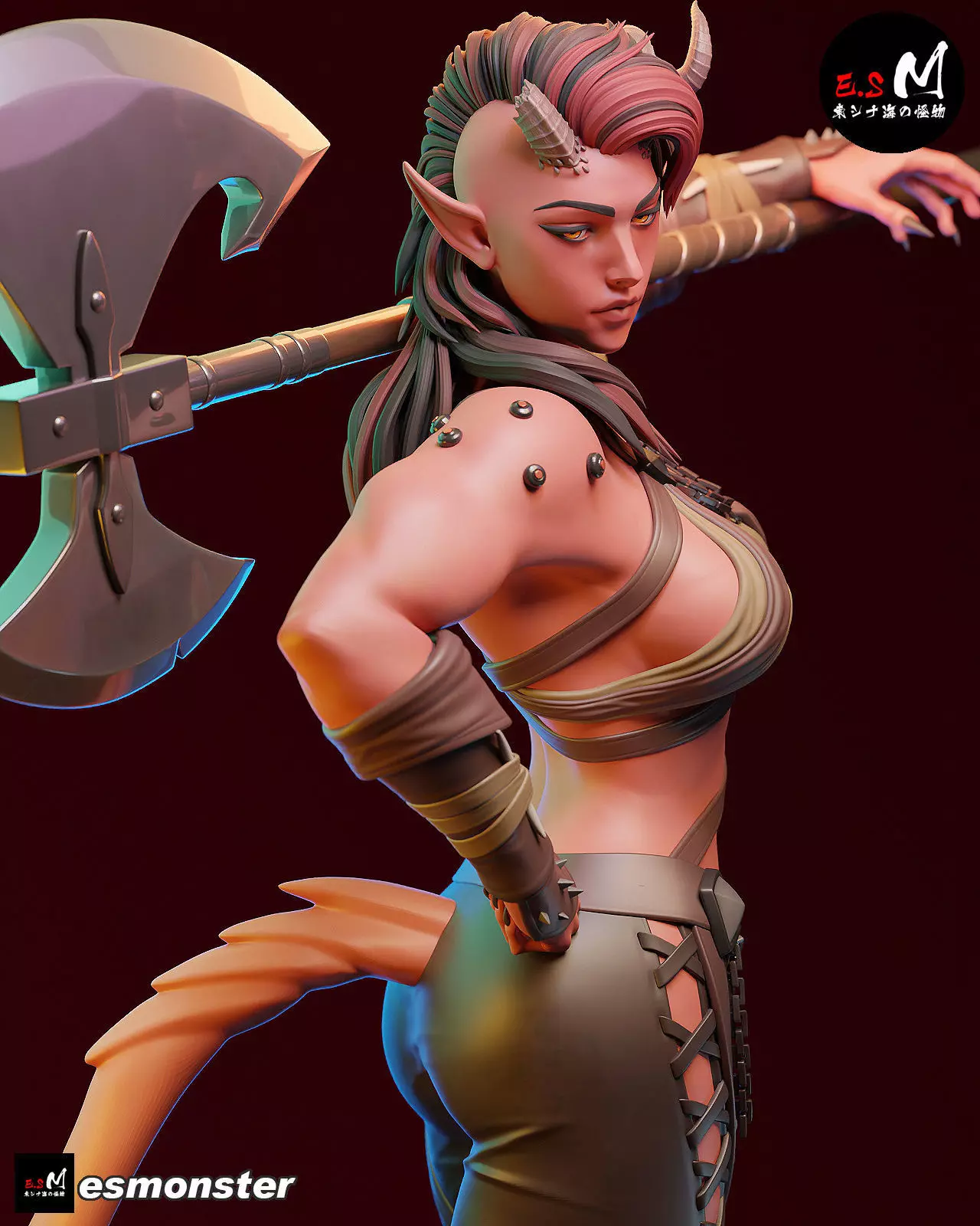 Karlach character by ES Monster 3D print model_25