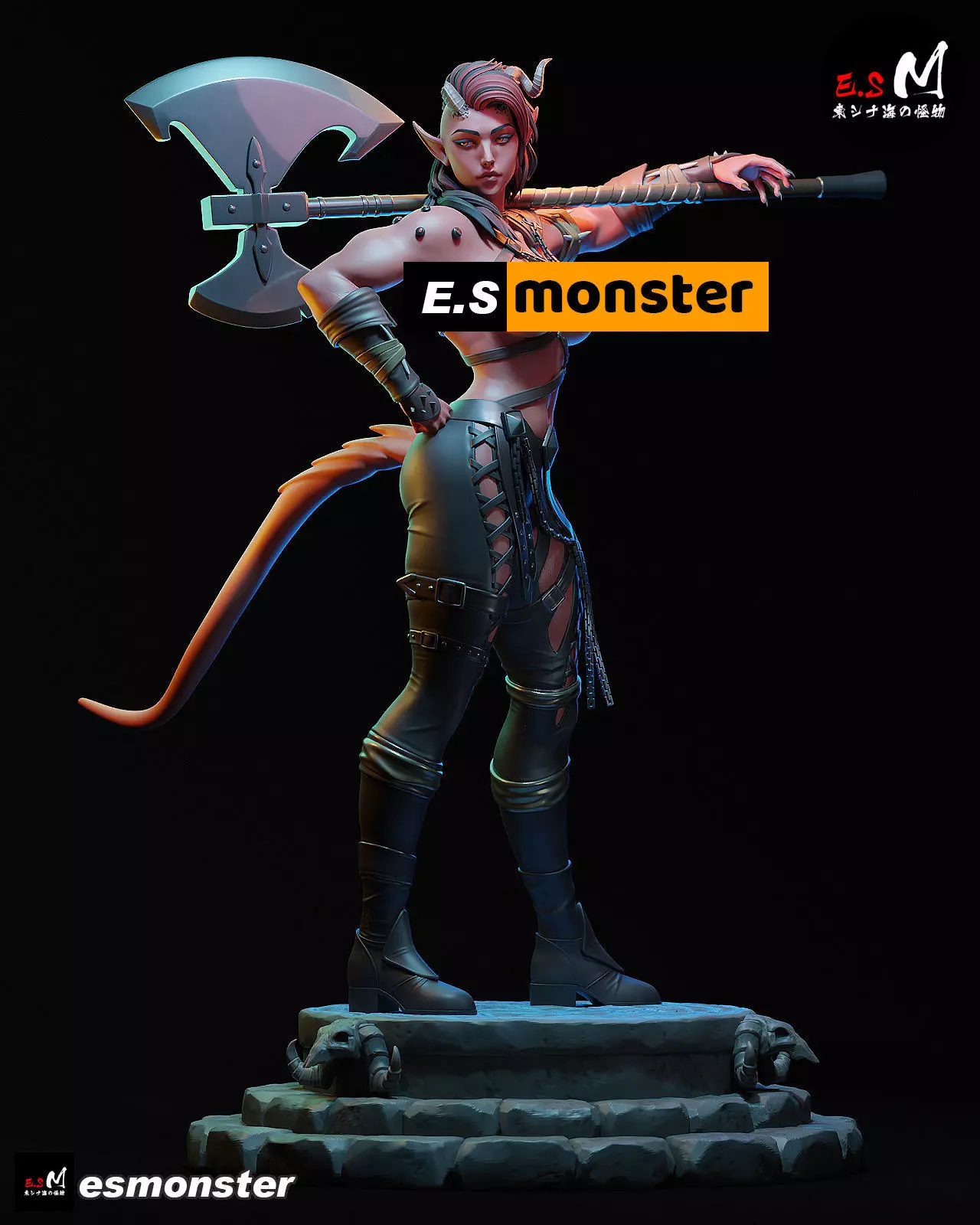 Karlach character by ES Monster 3D print model_23