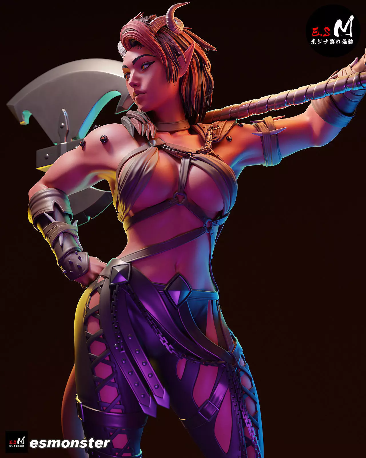 Karlach character by ES Monster 3D print model_17