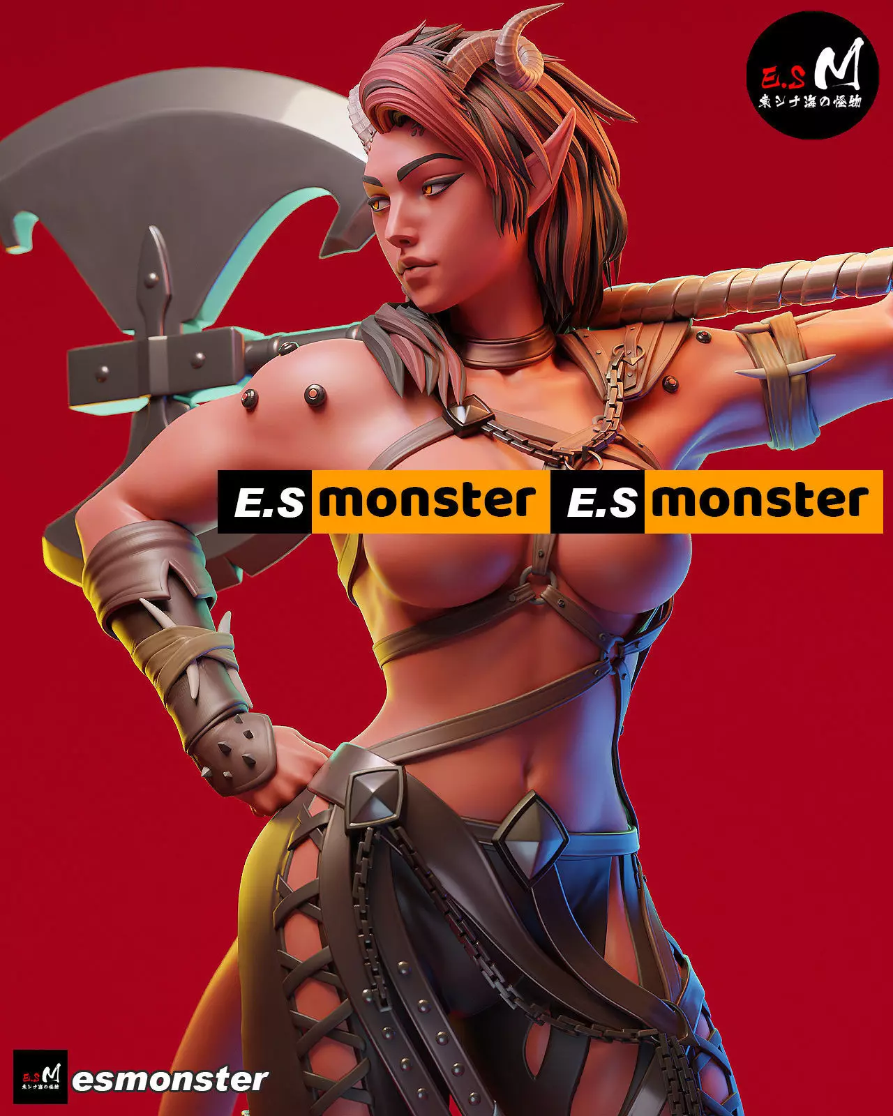 Karlach character by ES Monster 3D print model_6