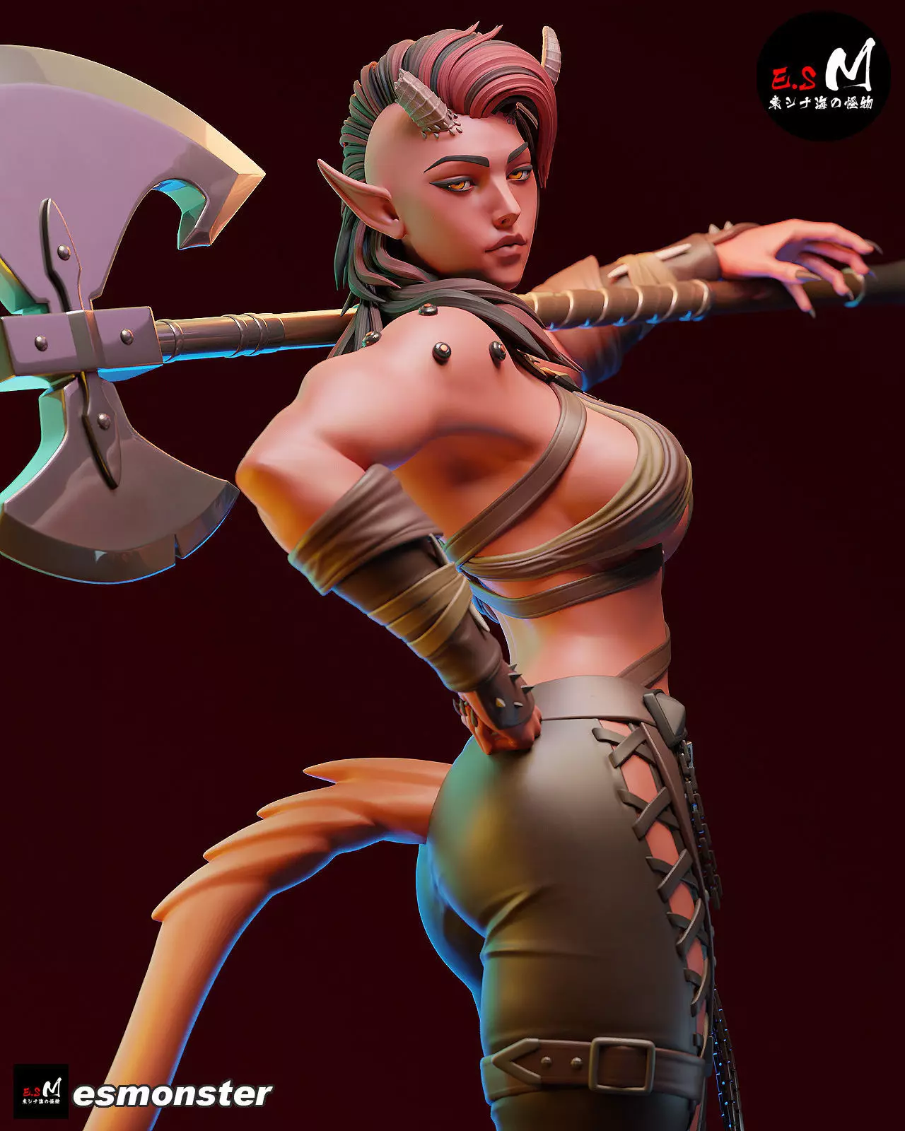 Karlach character by ES Monster 3D print model_29