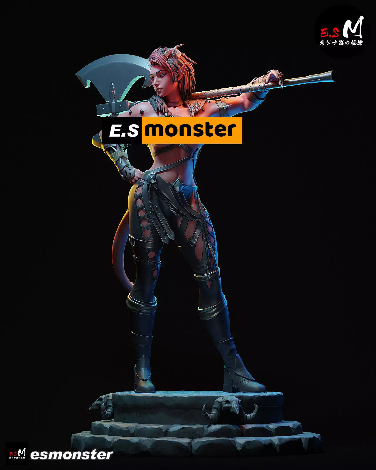 Karlach character by ES Monster 3D print model_22