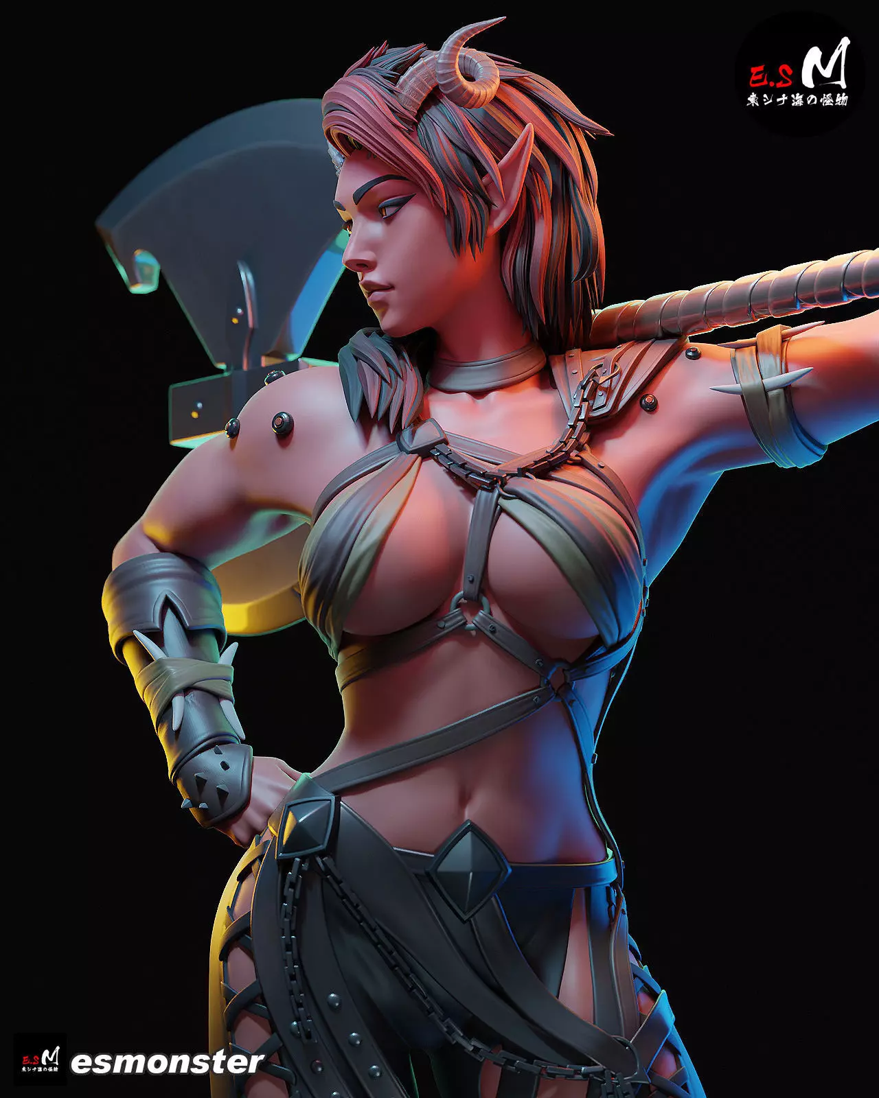 Karlach character by ES Monster 3D print model_2