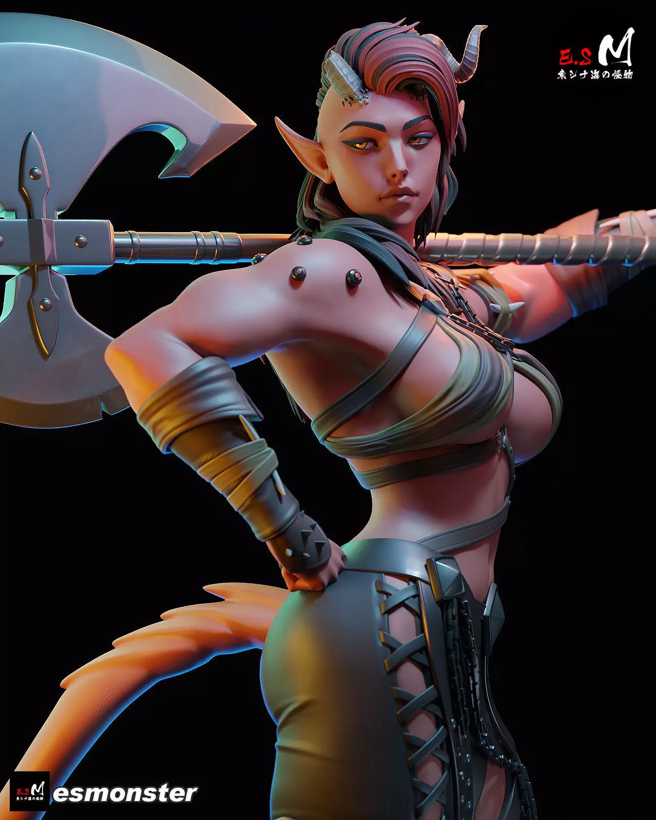 Karlach character by ES Monster 3D print model_18