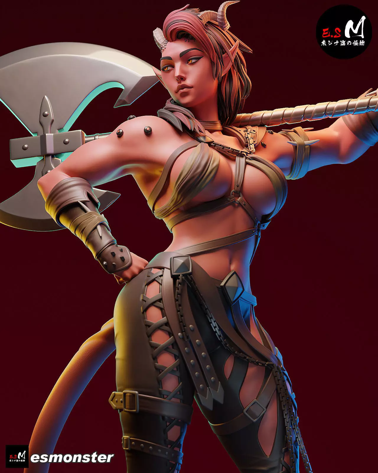 Karlach character by ES Monster 3D print model_26