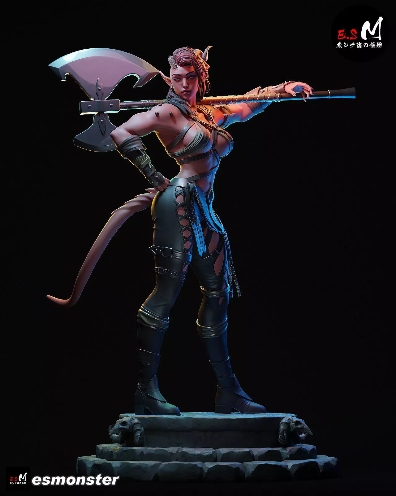 Karlach character by ES Monster 3D print model_8