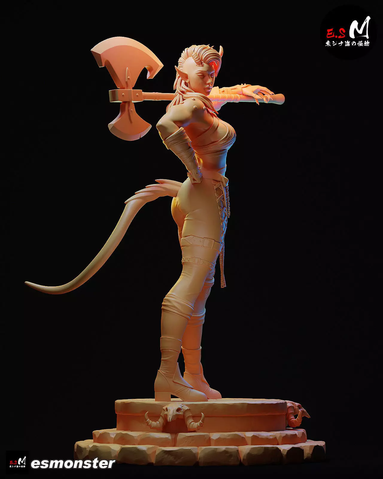 Karlach character by ES Monster 3D print model_32