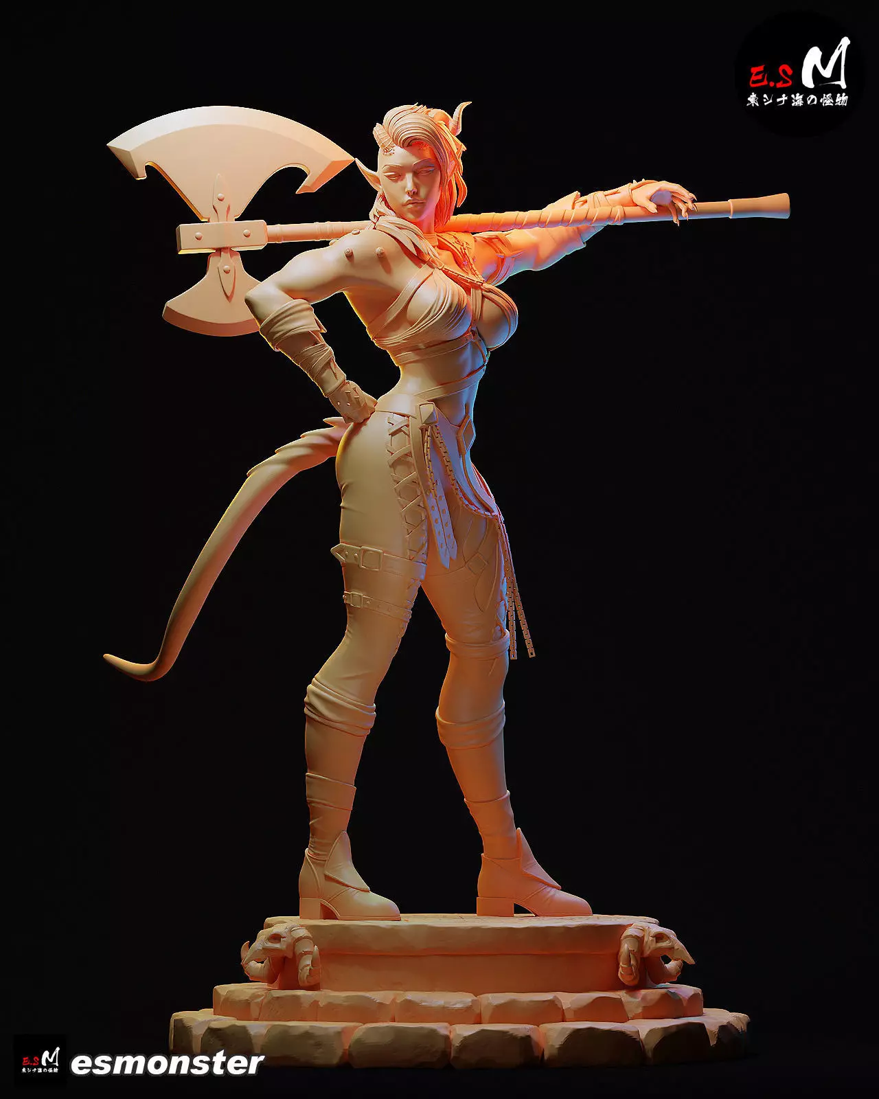 Karlach character by ES Monster 3D print model_31