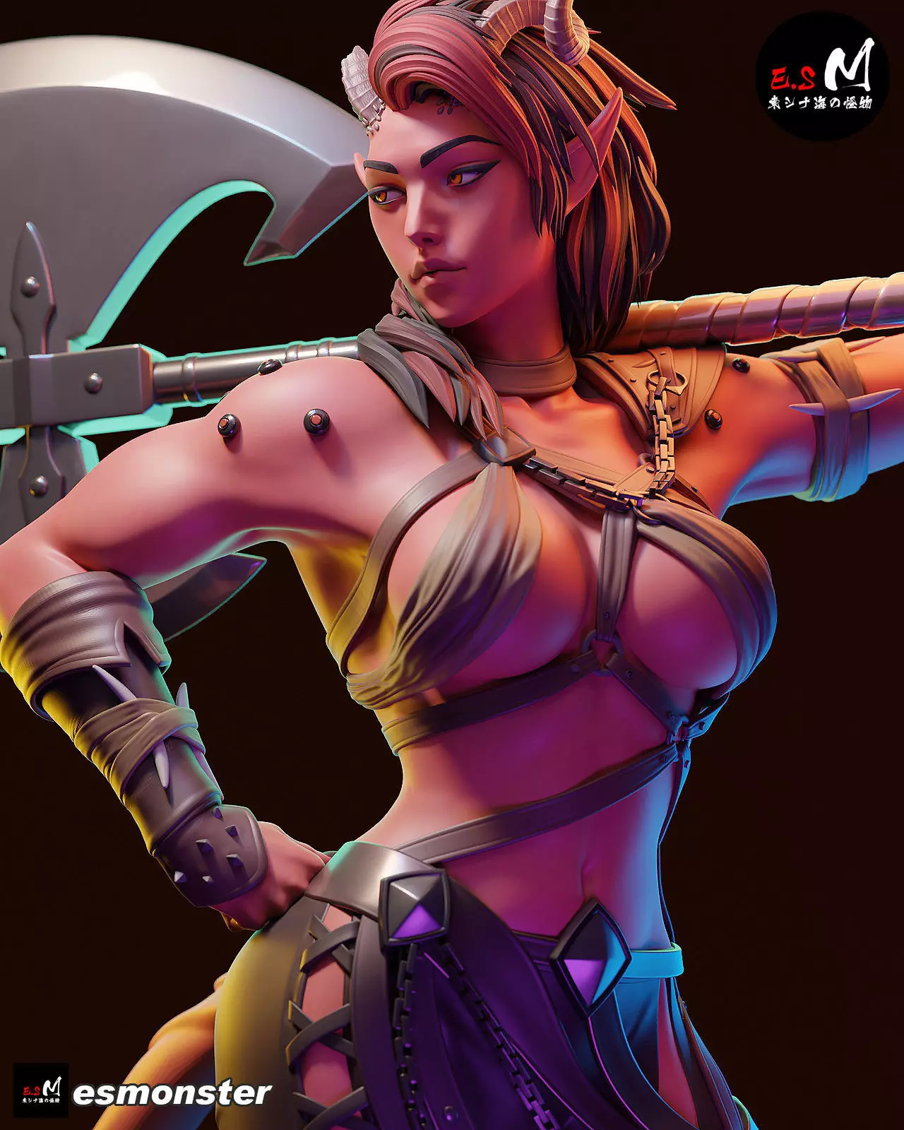 Karlach character by ES Monster 3D print model_1