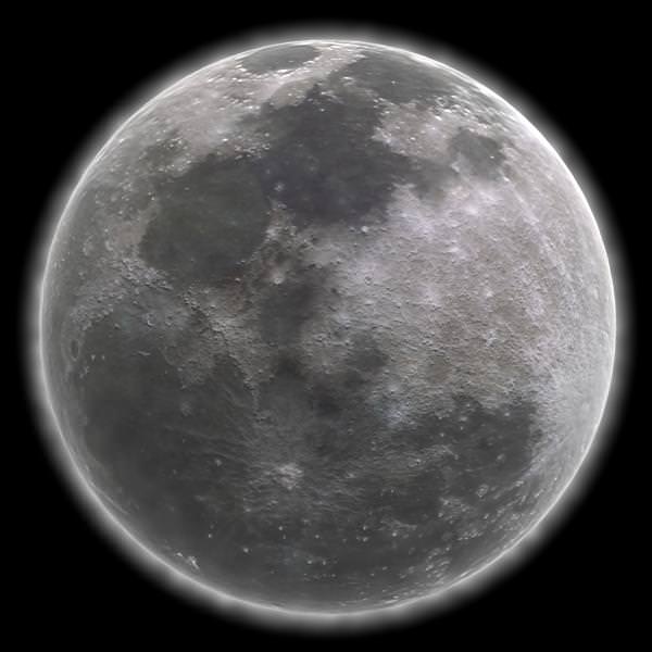 3D MOON from nasa 3D model_13