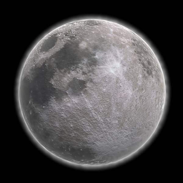 3D MOON from nasa 3D model_8