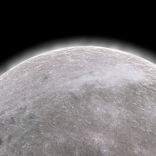 3D MOON from nasa 3D model_11