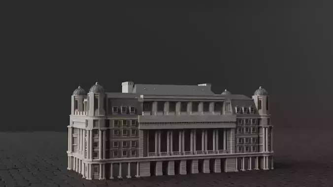 Classical European Building - House 9