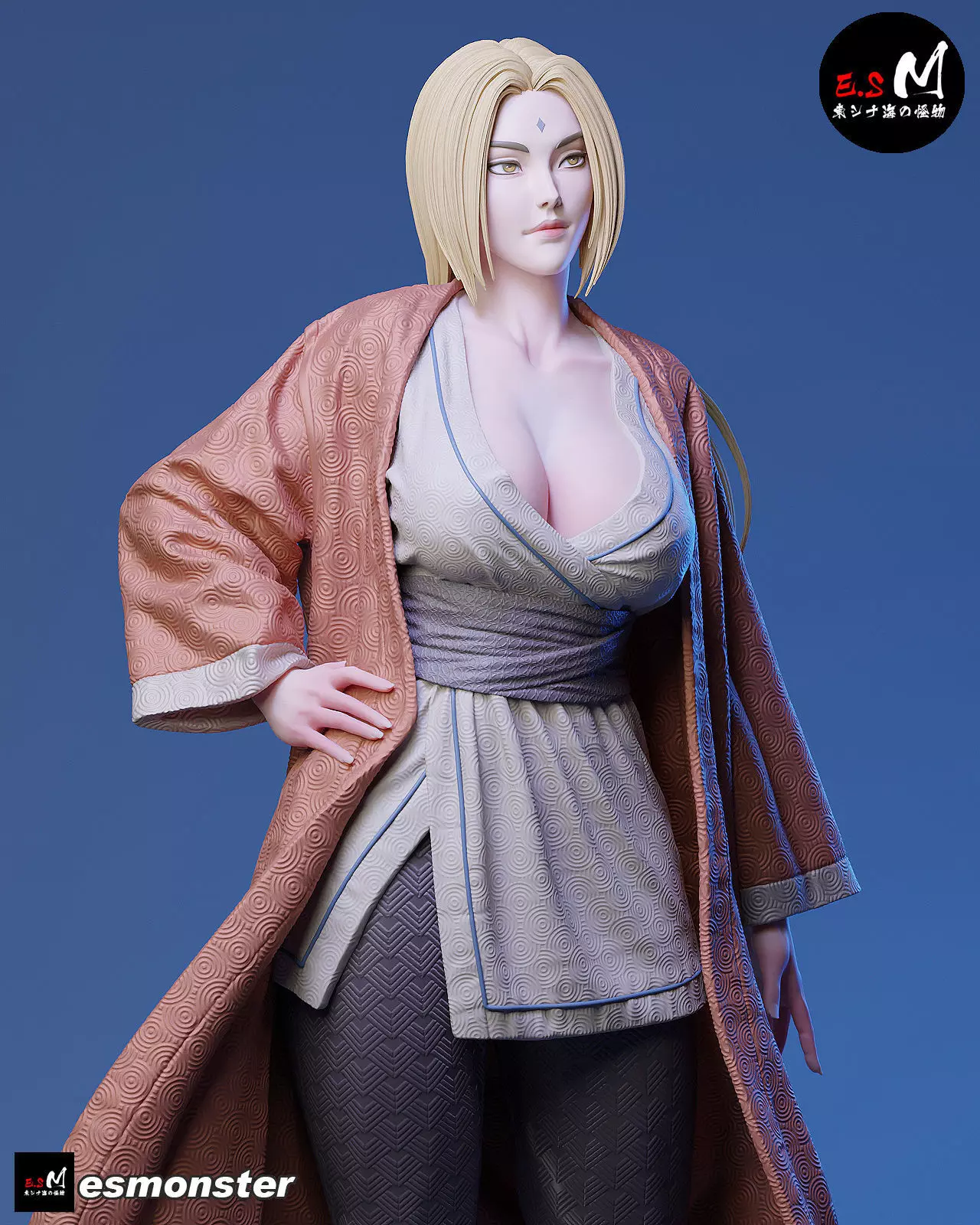 Tsunade character by ES Monster 3D print model_11