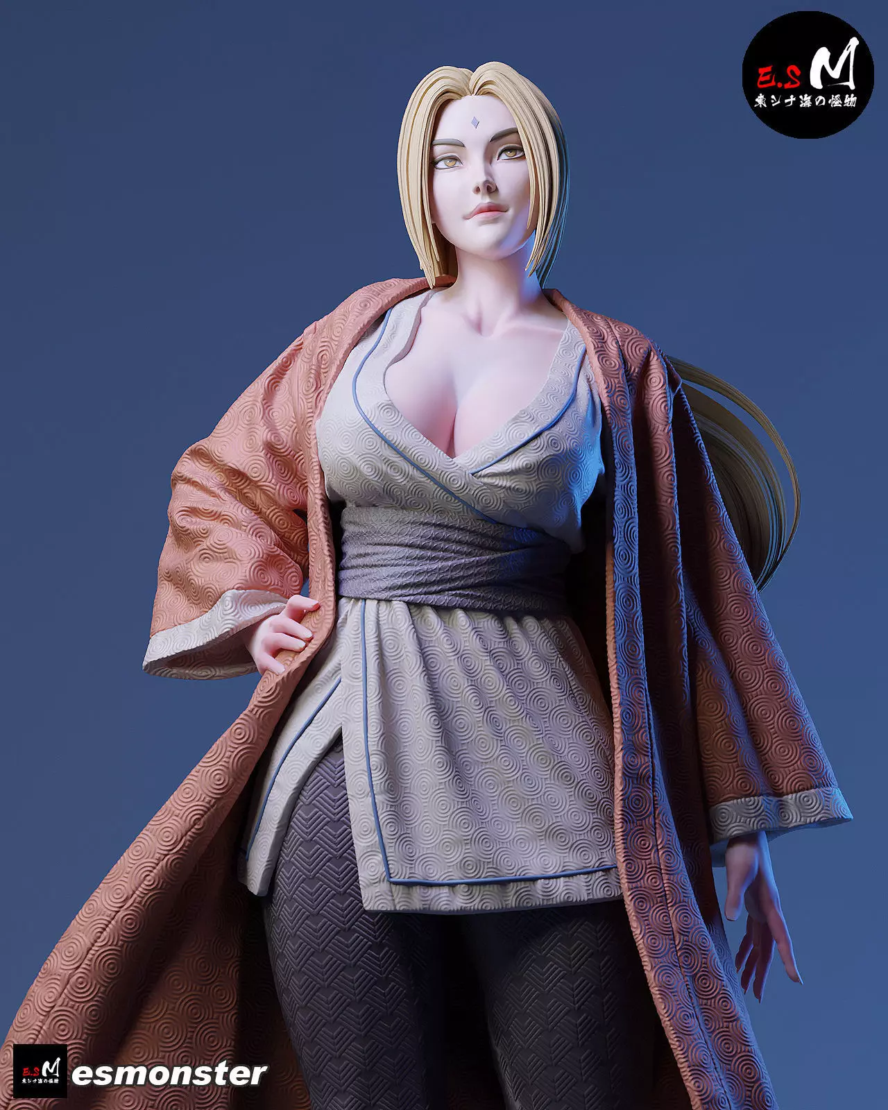 Tsunade character by ES Monster 3D print model_12