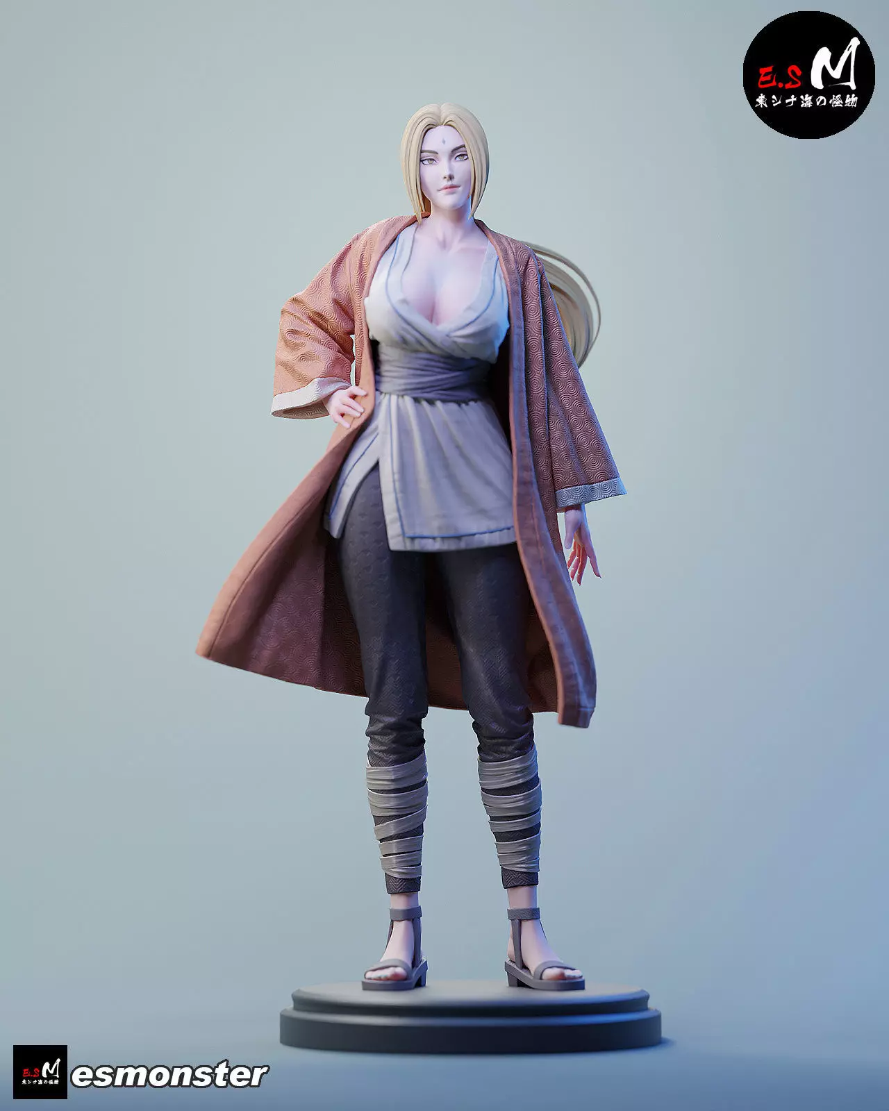 Tsunade character by ES Monster 3D print model_2