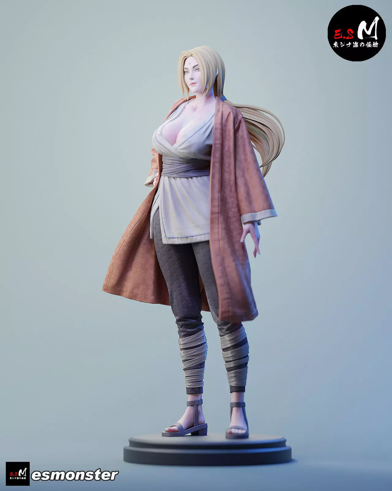 Tsunade character by ES Monster 3D print model_10
