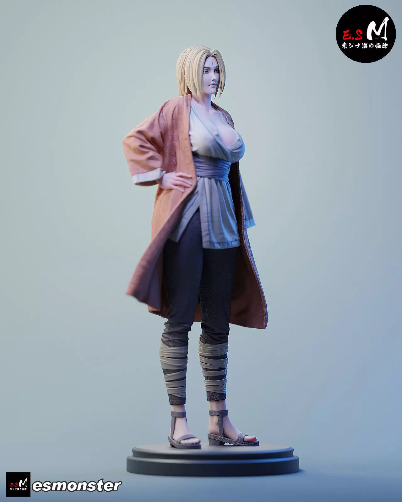 Tsunade character by ES Monster 3D print model_3