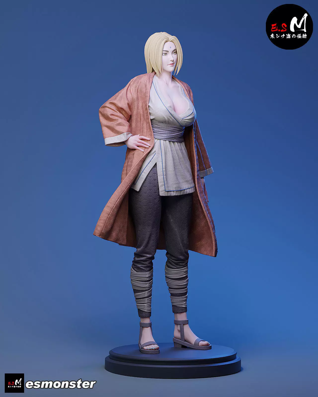 Tsunade character by ES Monster 3D print model_13