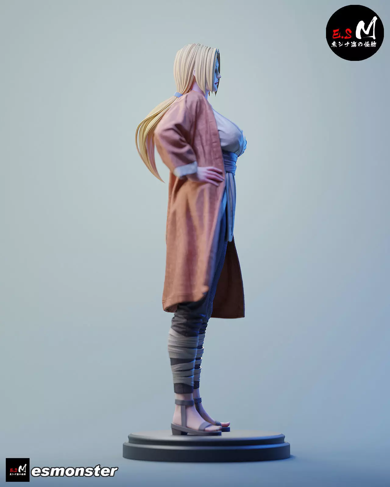 Tsunade character by ES Monster 3D print model_4