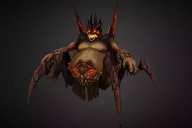 Azmodan Diablo Fan Art Low-poly 3D model