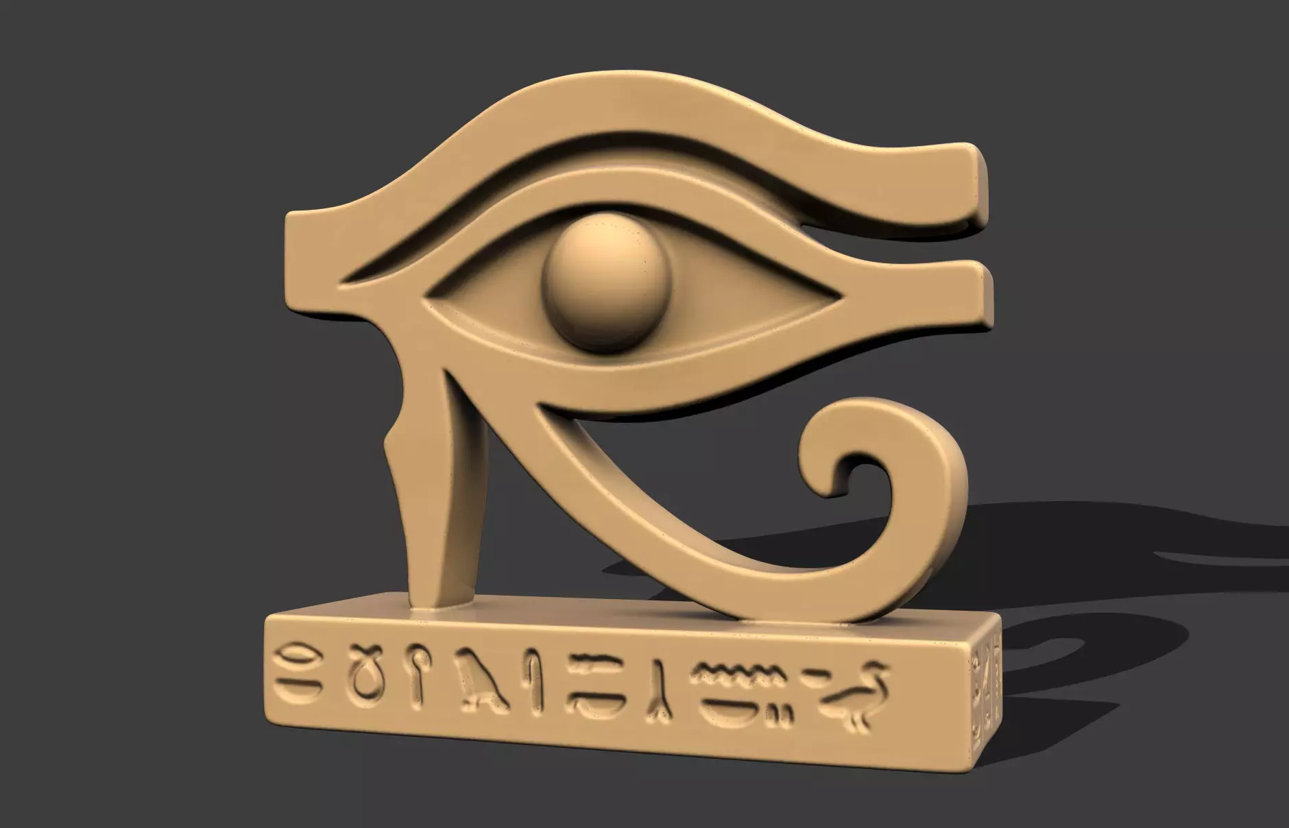 EYE HORUS STATUE ANCIENT EGYPT 3D print model_6