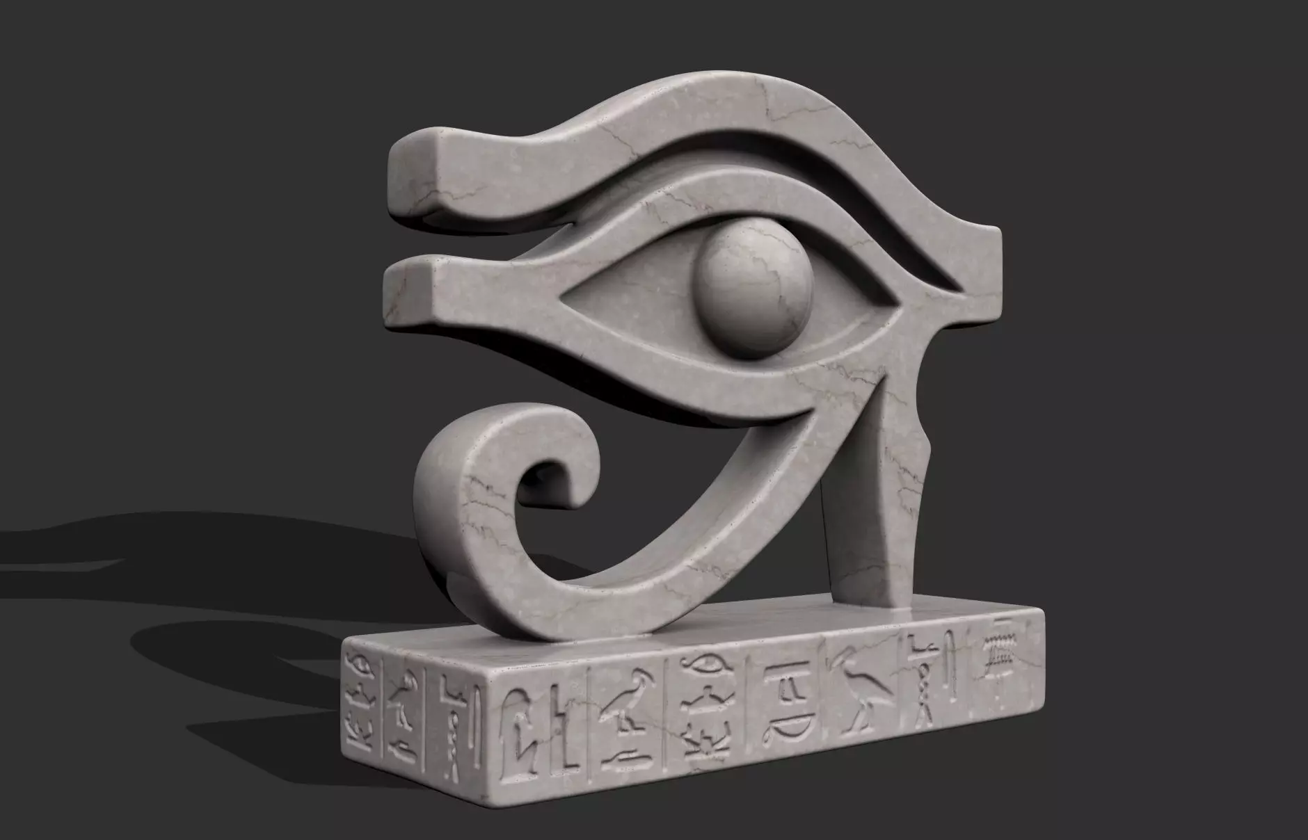 EYE HORUS STATUE ANCIENT EGYPT 3D print model_0