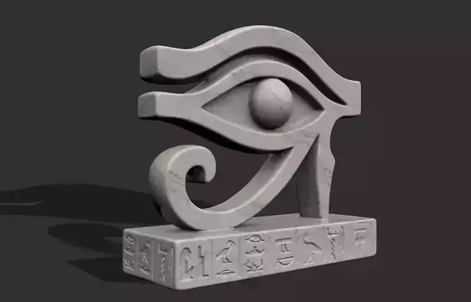EYE HORUS STATUE ANCIENT EGYPT 3D print model