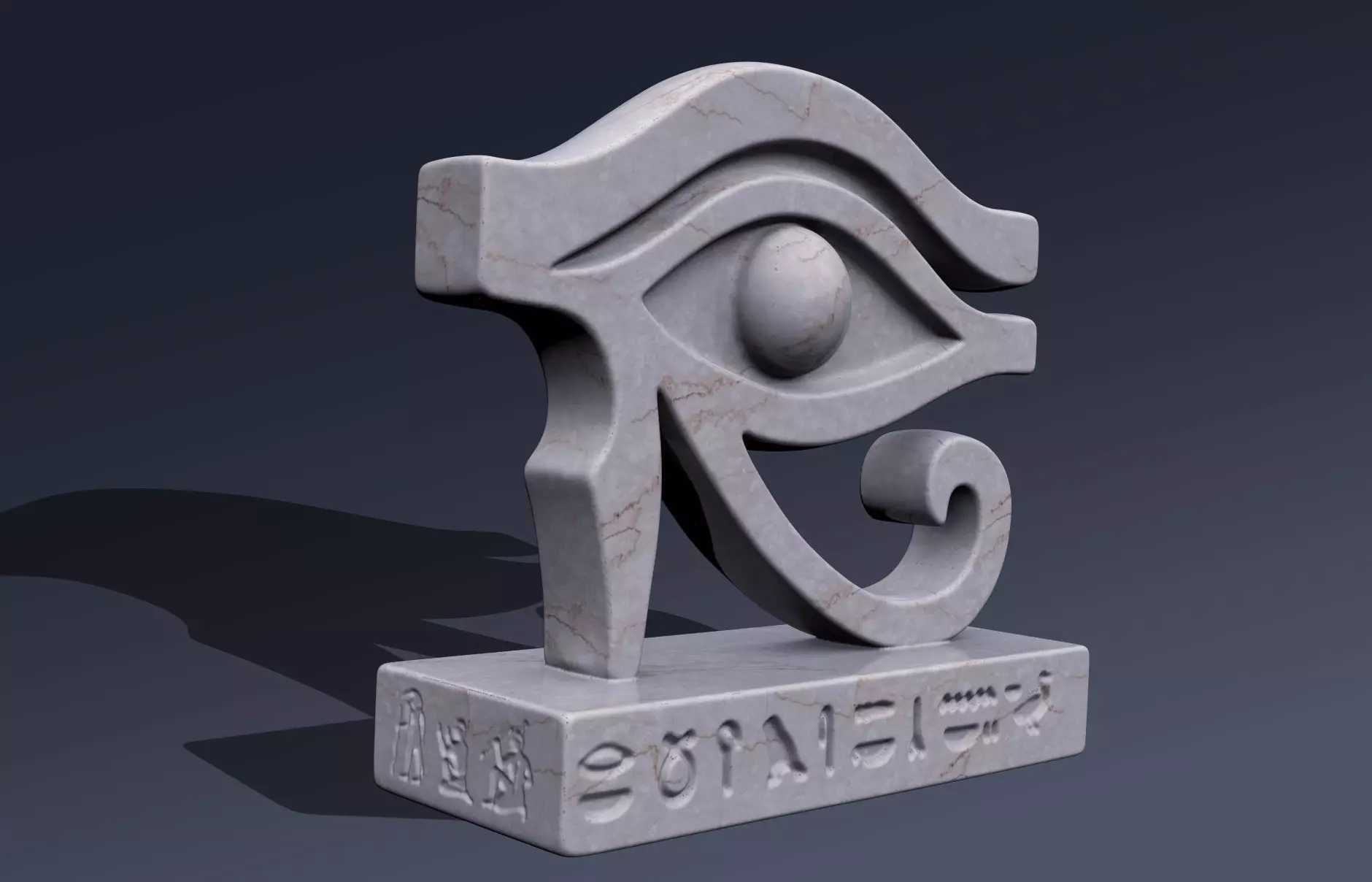 EYE HORUS STATUE ANCIENT EGYPT 3D print model_4